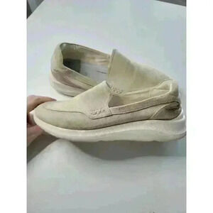 GEOX RESPIRA Beige Suede Loafers Slip On Shoes 40 9 Women’s